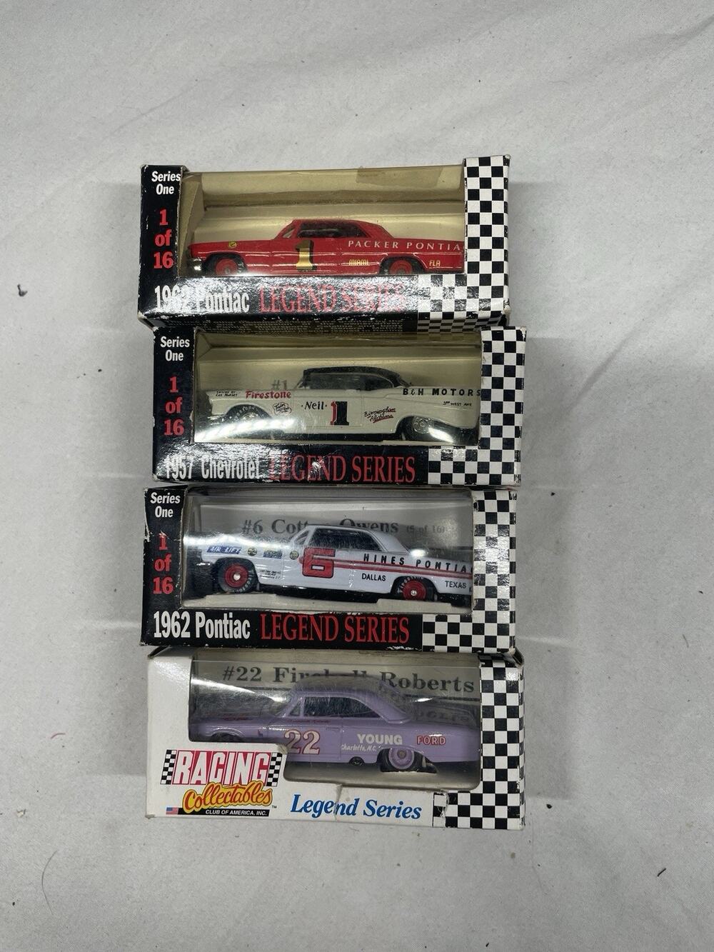 (4) Vintage RCCA 1990s Legend Series 1:64 Diecast Cars